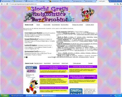 Giochigratisenigmisticaperbambini.com un mondo di giochi per i più piccoli