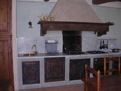 Moderna cucina in muratura realizzata dalla ditta ragoni ...