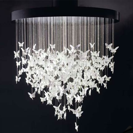 Moderno lampadario a forma di farfalle notizie.it Lampadari moderni camera