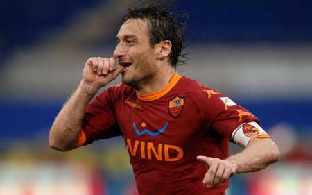 Primi gol in campionato per Francesco Totti