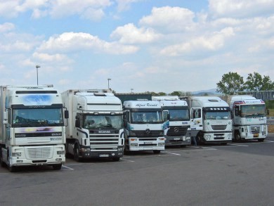 Tir in sciopero Tir in sciopero