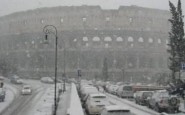 Roma imbiancata dalla neve