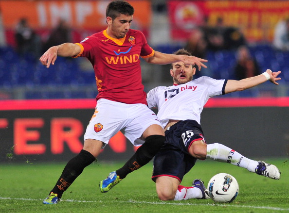 AS Roma's Spanish defender Jose Angel Va