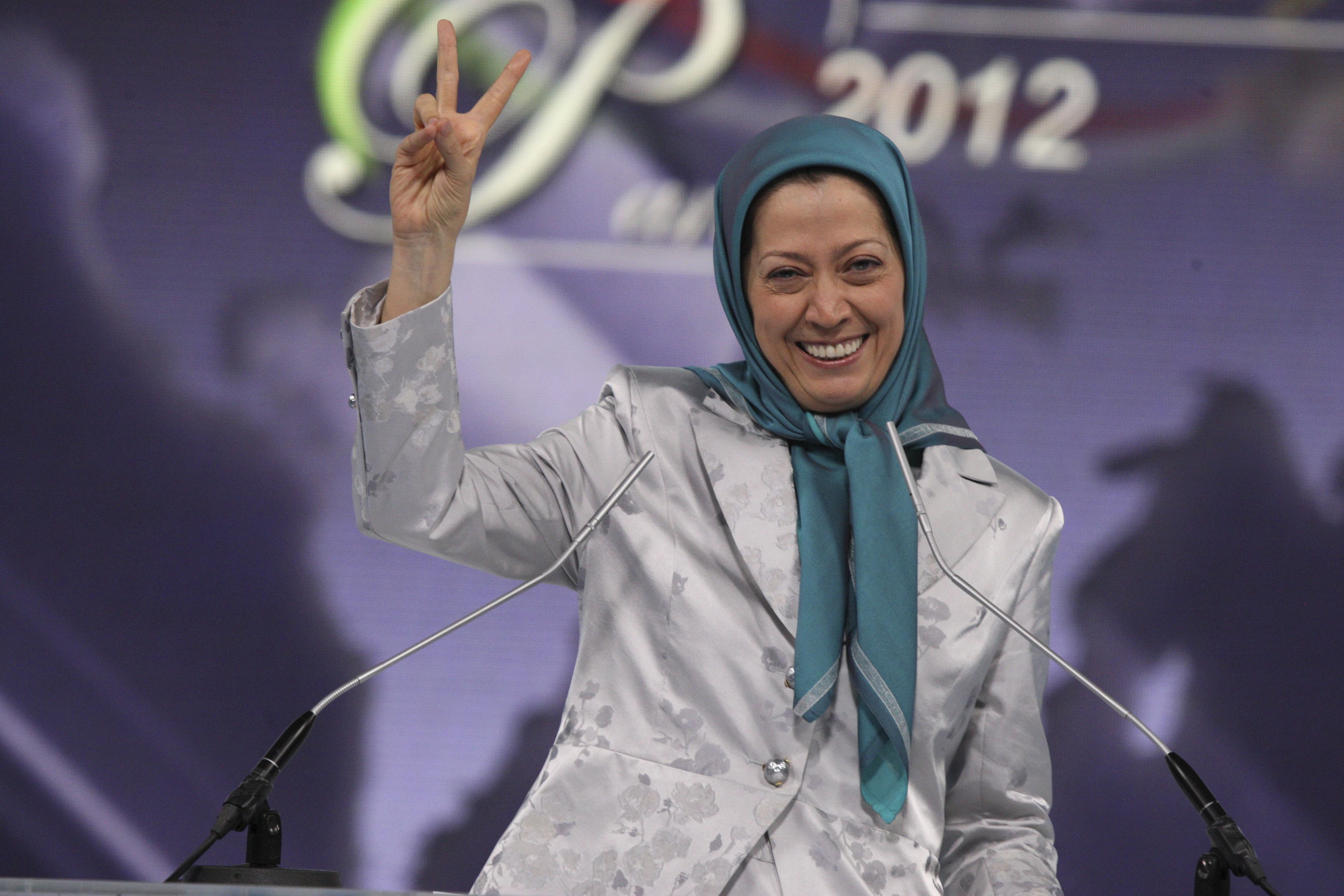 Maryam Rajavi in Villepinte, France