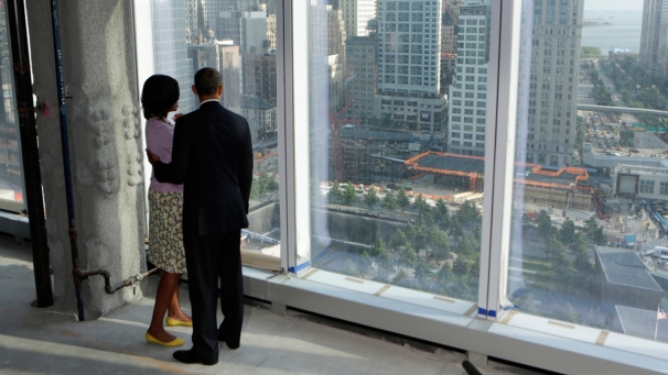 The Obamas at Ground Zero (Euronews)