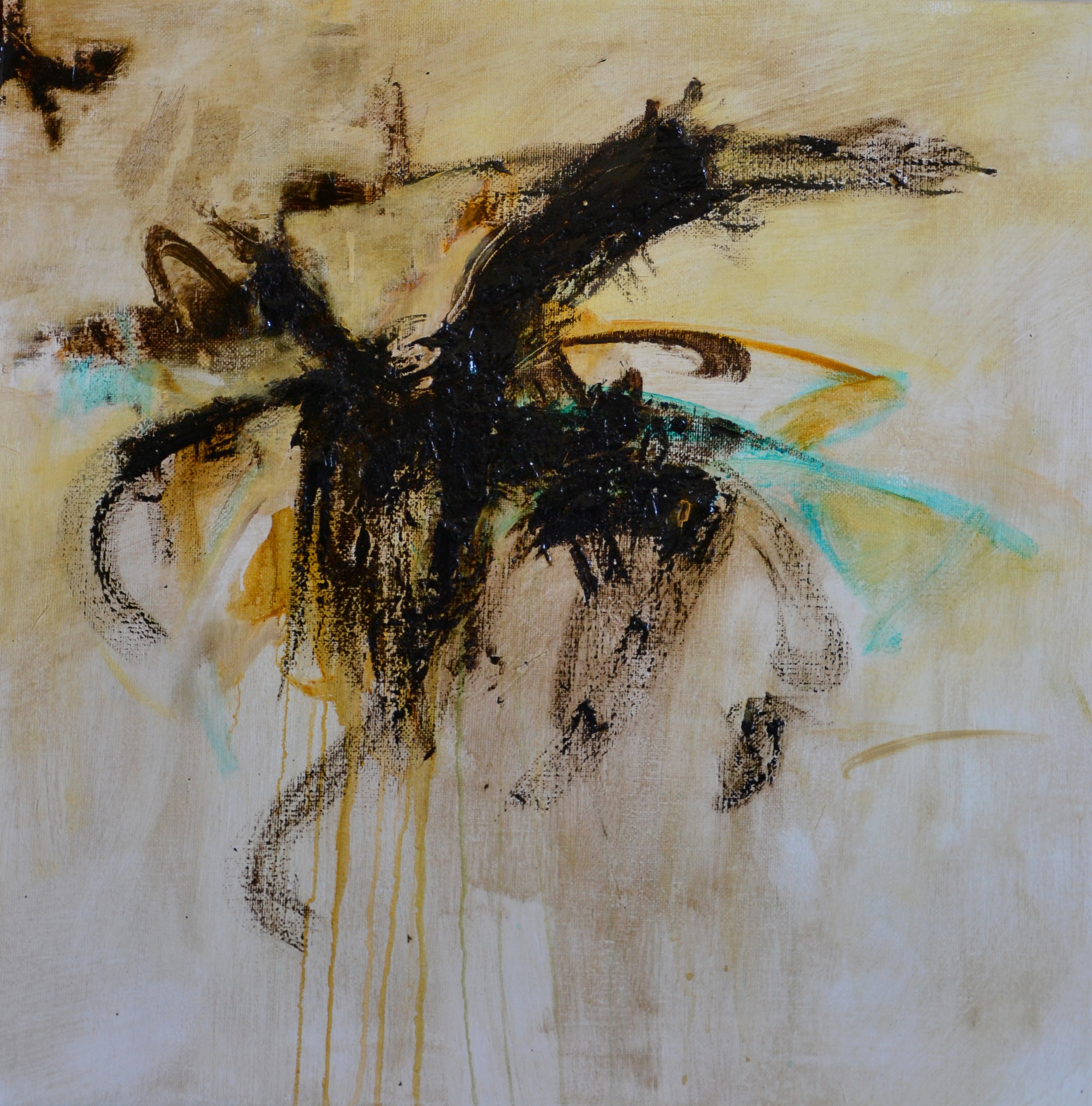 Andrea Greco, Karma 60.80x80.mista su tela di juta.2012