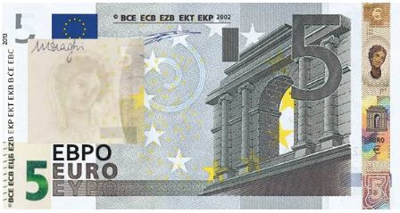 Nuova banconota 5 euro