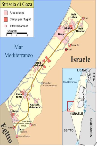 Quali sono i confini della Striscia di Gaza