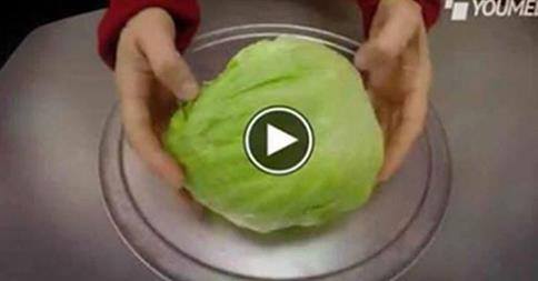 Pulire cespo insalata iceberg in cinque secondi: video