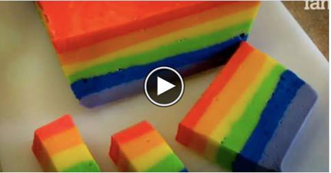 Torta arcobaleno: video
