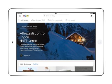 eBay lancia la nuova app per iPad
