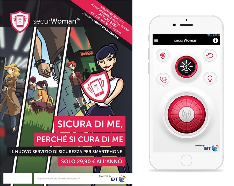 Caratteristiche App securwoman Caratteristiche App securwoman