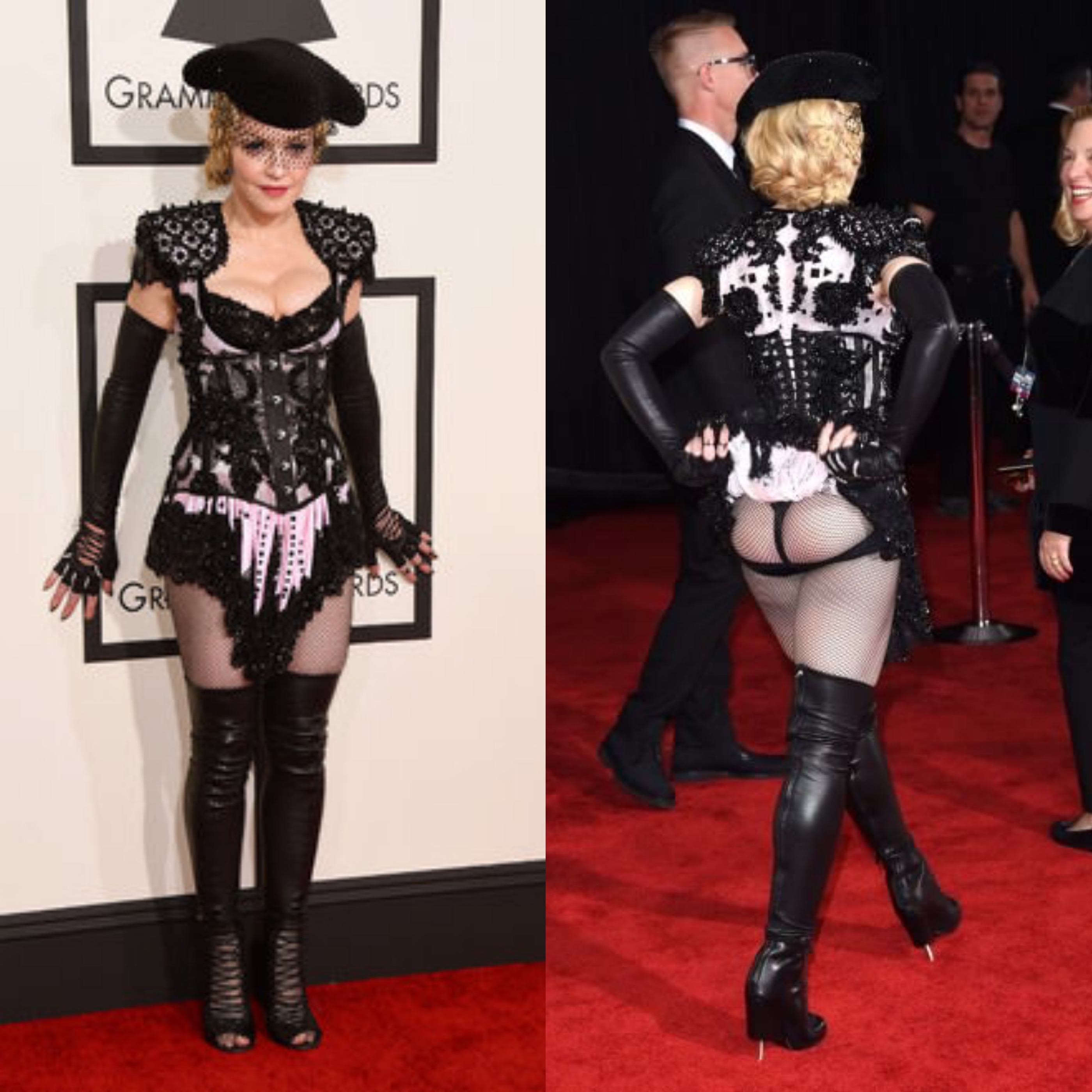 Grammy Awards, Madonna mostra il perizoma per provocazione Grammy Awards, Madonna mostra il perizoma per provocazione