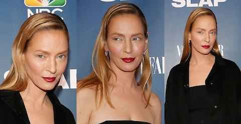 Ritocchino Uma Thurman presentazione serie TV The Slap Ritocchino Uma Thurman presentazione serie TV The Slap