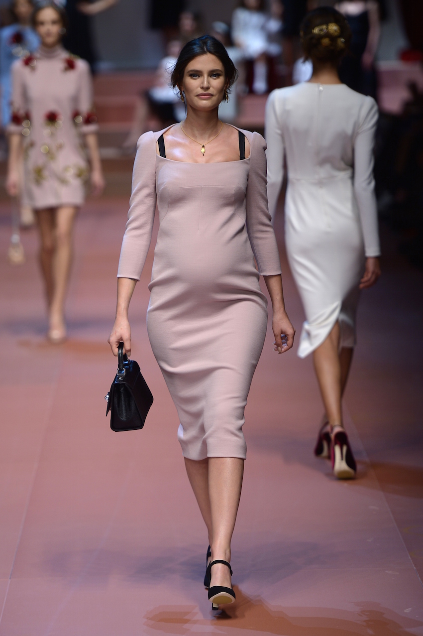 Look casual Bianca Balti incinta Bianca Balti