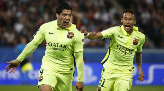suarez-neymar barcellona-psg