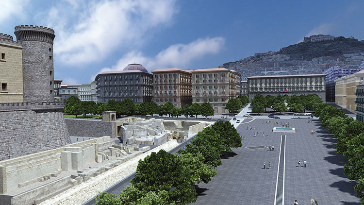 Stazione-Municipio-metropolitana-di-Napoli Strade chiuse inaugurazione stazione metro Municipio Napoli 16 maggio 2015