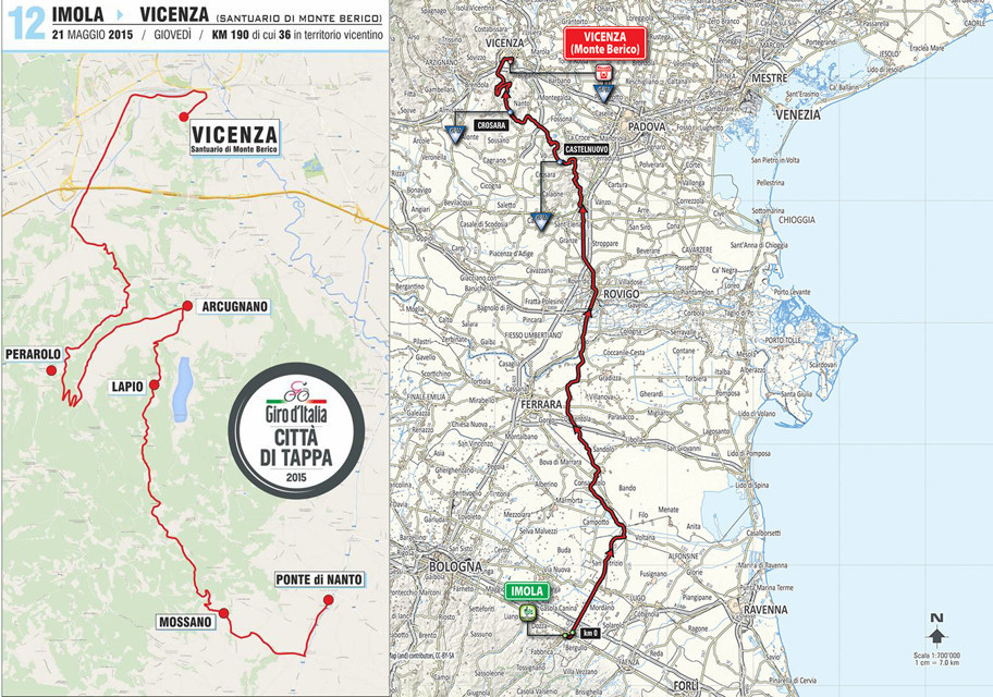 strade chiuse Vicenza Giro d'Italia 2015 strade chiuse Vicenza Giro d'Italia 2015
