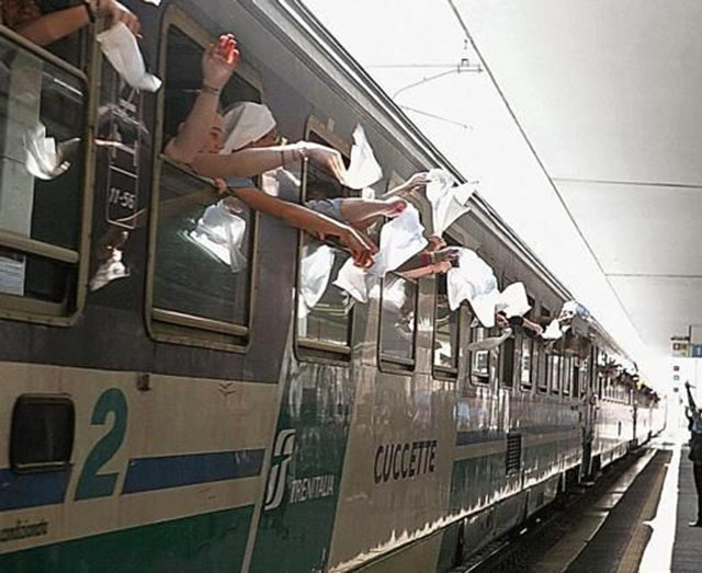 treno - pellegrini unitalsi