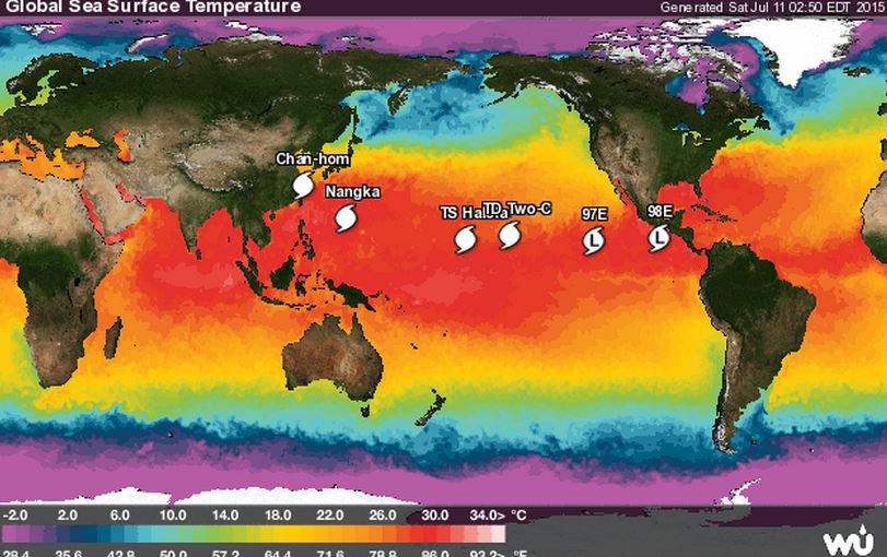 cicloni nel pacifico