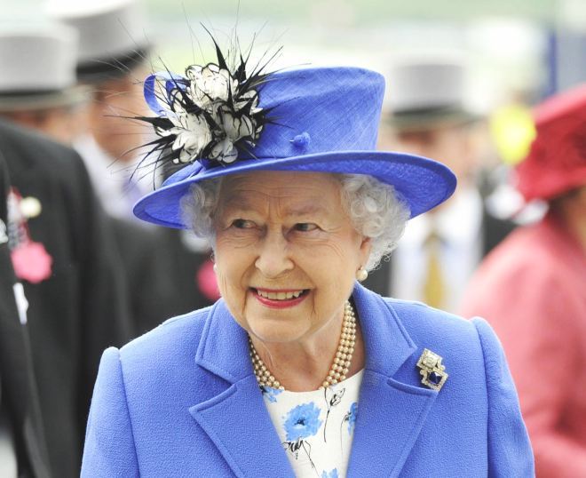 Queen Elizabeth II attends the Epsom Derby