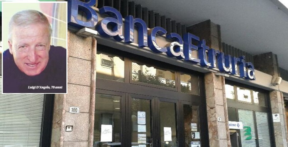 Pensionato suicidio Civitavecchia-2 banche
