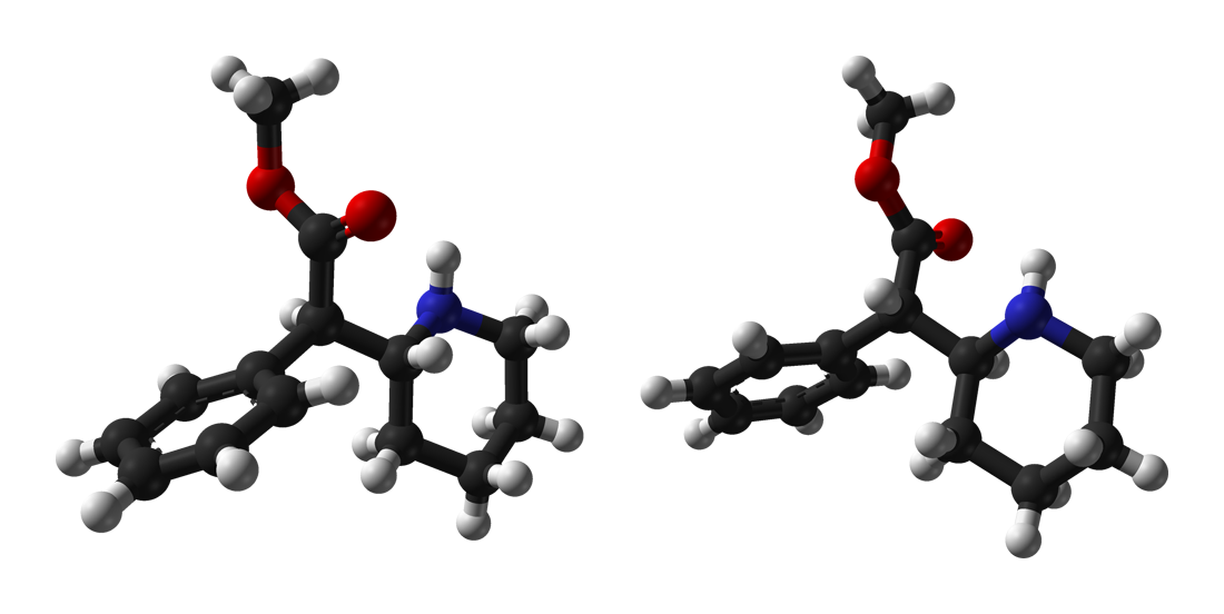 Methylphenidate-enantiomers-3D-balls