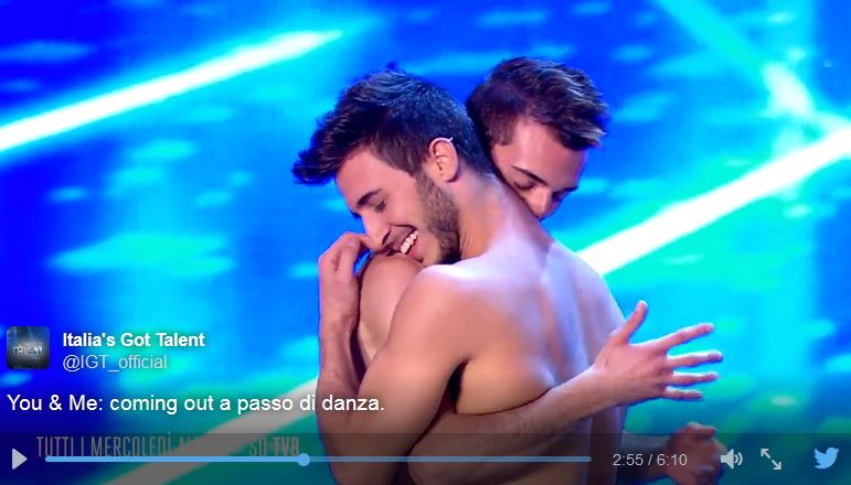 coming out a italia's got talent