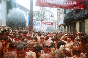 La battaglia dei pomodori in Spagna