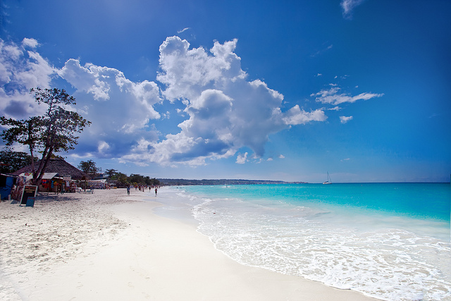 La spiaggia di Negril in Jamaica