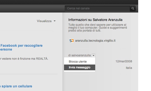Come mandare un messaggio privato su YouTube