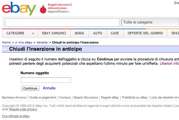 Come annullare una vendita su eBay