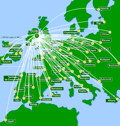 Destinazioni principali Aer Lingus