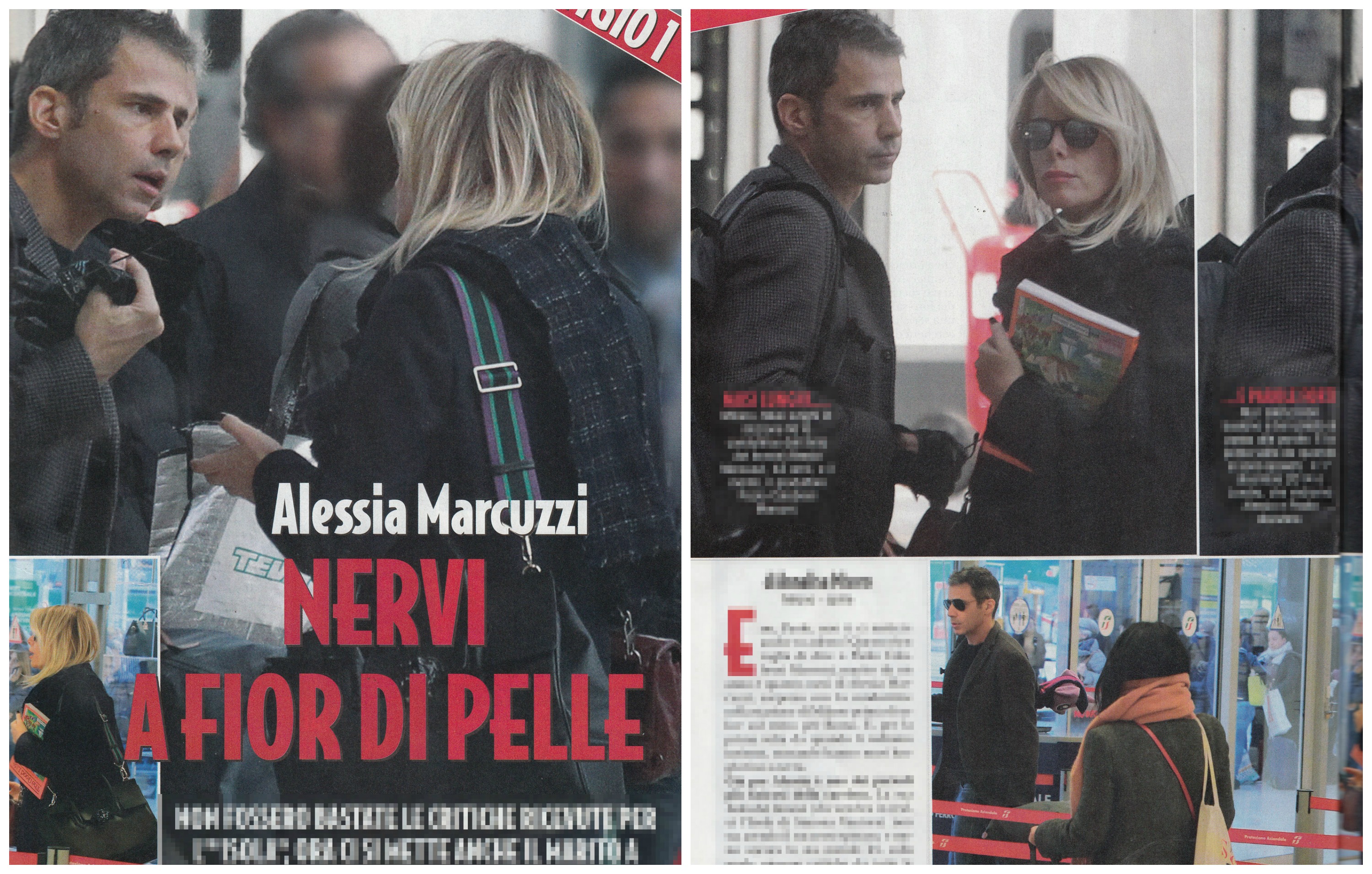 Alessia Marcuzzi litiga con il marito Alessia Marcuzzi litiga con il marito