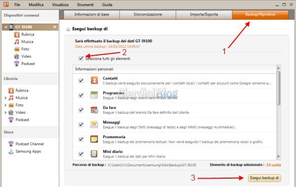 Come fare il backup su smartphone samsung
