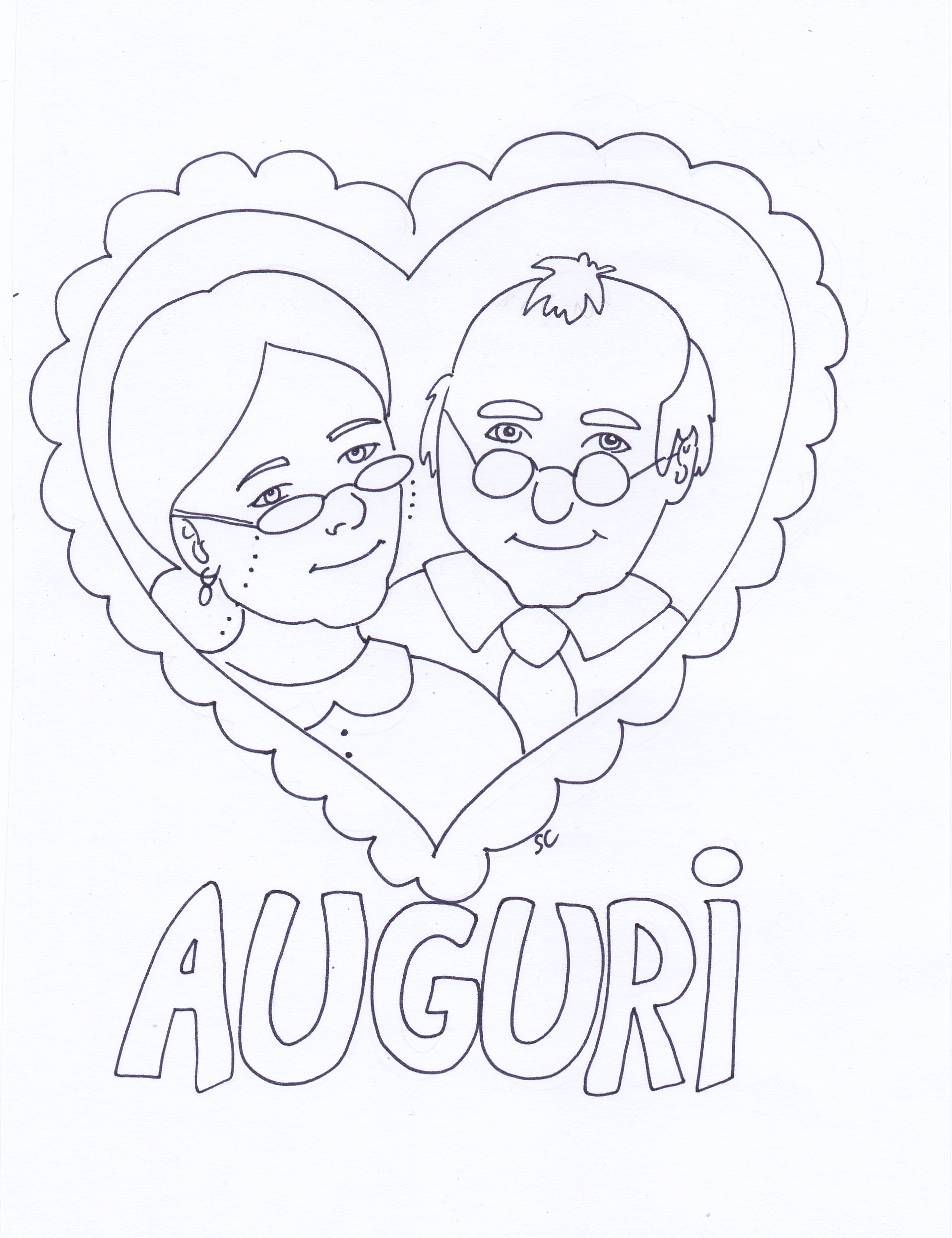 Disegni da colorare per la festa dei nonni