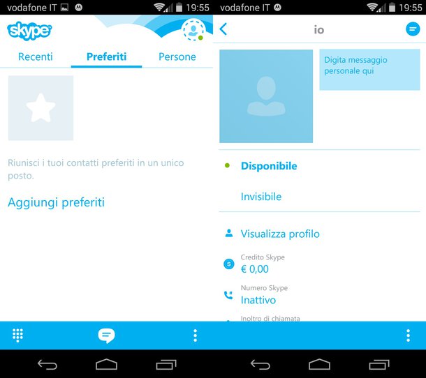 Come modificare il nome skype