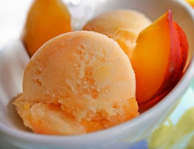 Ricette: gelato alla pesca