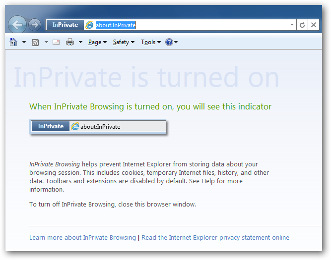 Come navigare anonimi con Explorer