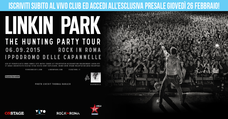 Prezzo biglietto concerto Linkin Park settembre 2015