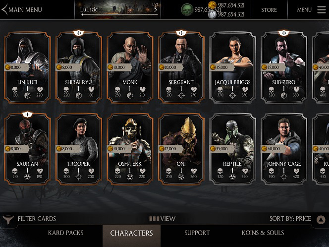 Trucchi Mortal Kombat X per iOS