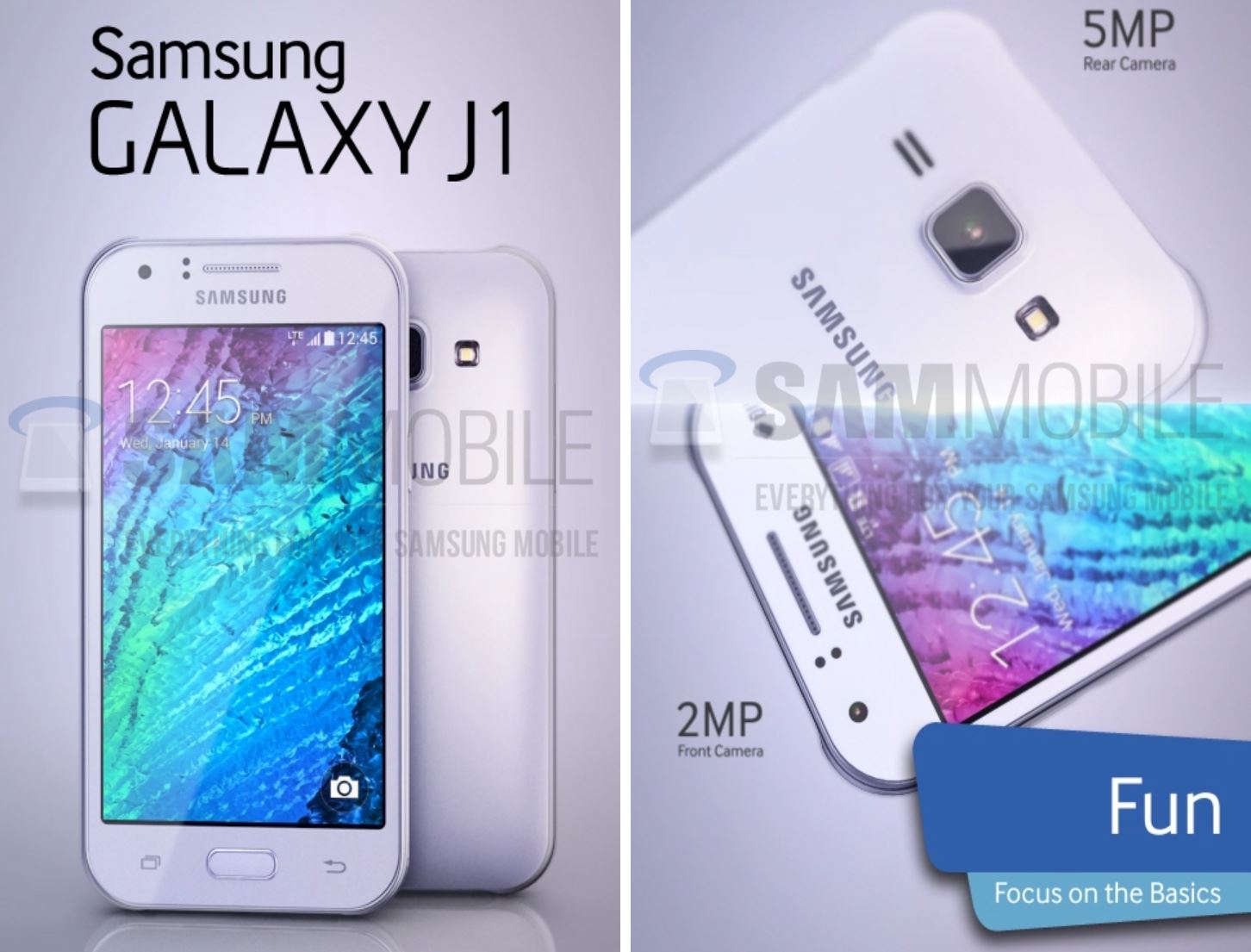 Caratteristiche smartphone Samsung Galaxy J1