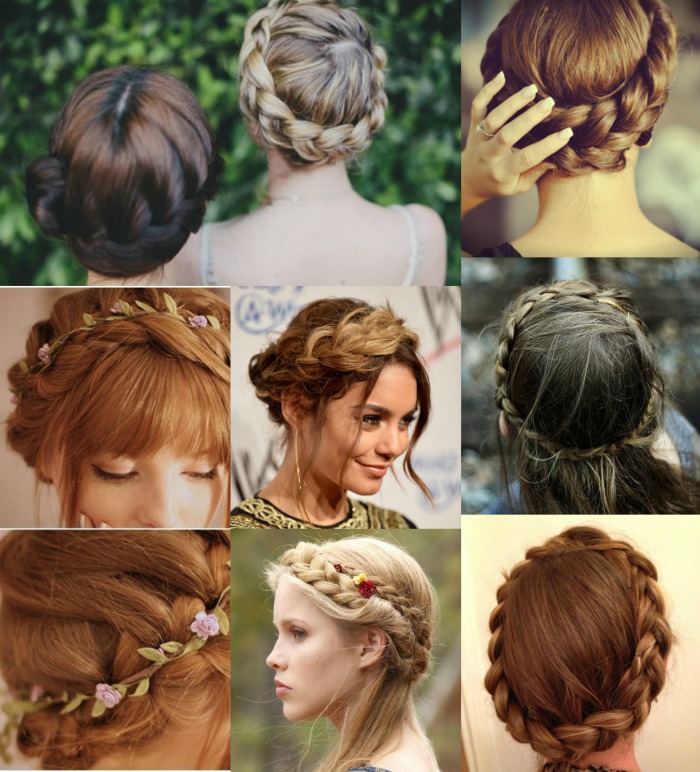 Idee acconciature trecce raccolte capelli lisci