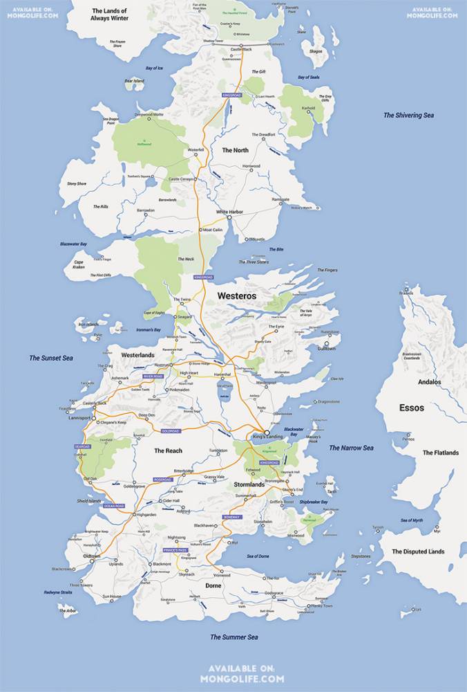 Crea la versione Google Maps delle terre di Game of Thrones