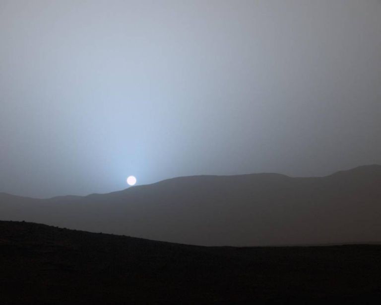 Il tramonto su Marte è blu