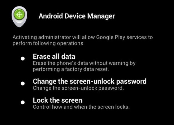 Come funziona Google Android Device Manager
