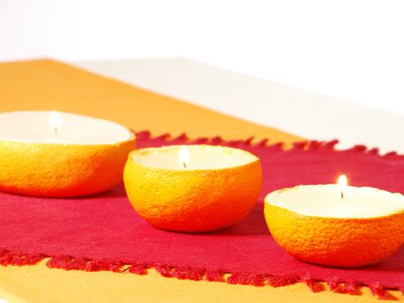 Come trasformare le arance in candele