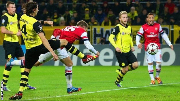 Come vedere in streaming Champions League Arsenal-Borussia Dortmund mercoledì 26 novembre 2014