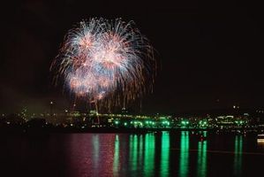 I fuochi d'artificio per un matrimonio