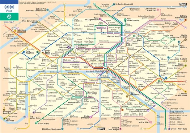 La metropolitana di Parigi